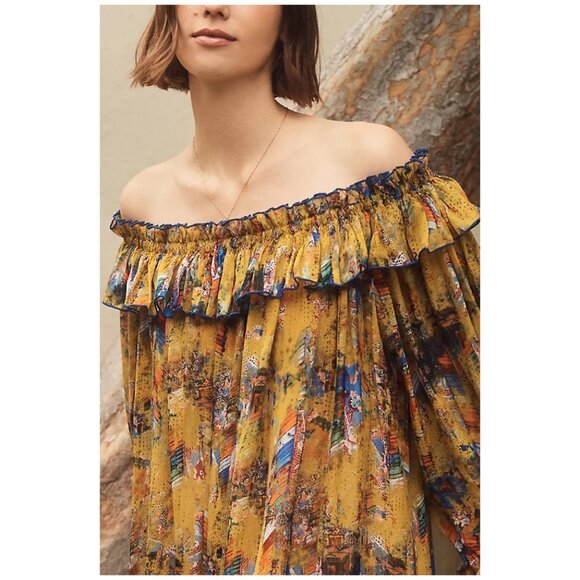 Payal Jain | Nitya Off-The-Shoulder Maxi Dress | NWT - Picture 4 of 7